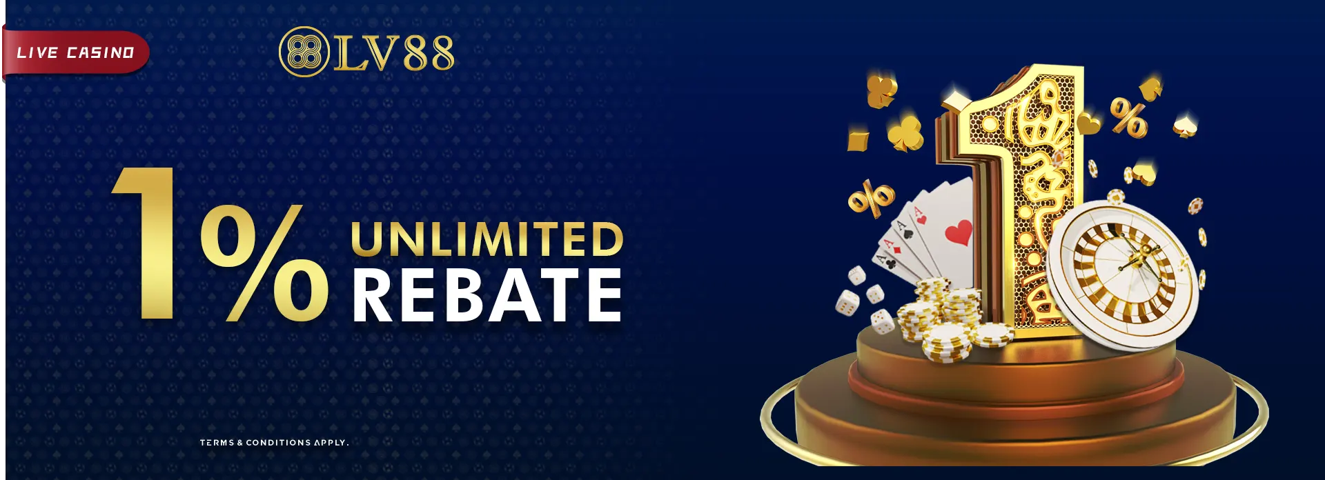 LV88 live casino rebate banner